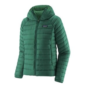 Patagonia Womens Down Sweater Hoody - Large - Noveau Green